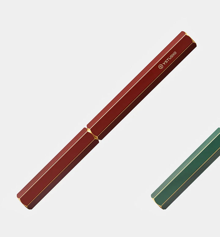 YStudio Füller Classic Revolve Fountain Pen red bei Nauli and Stories
