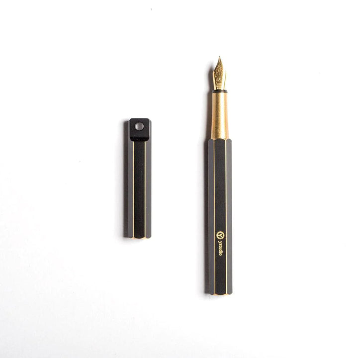 YStudio Füller Classic Revolve Portable Fountain Pen Black bei Nauli and Stories
