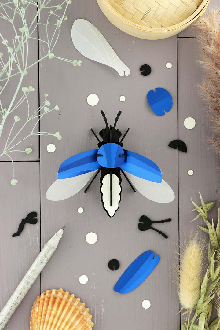 3D-Bastelset DIY-Set DIY - Bastel  - Set - Glühwürmchen blau bei Nauli and Stories