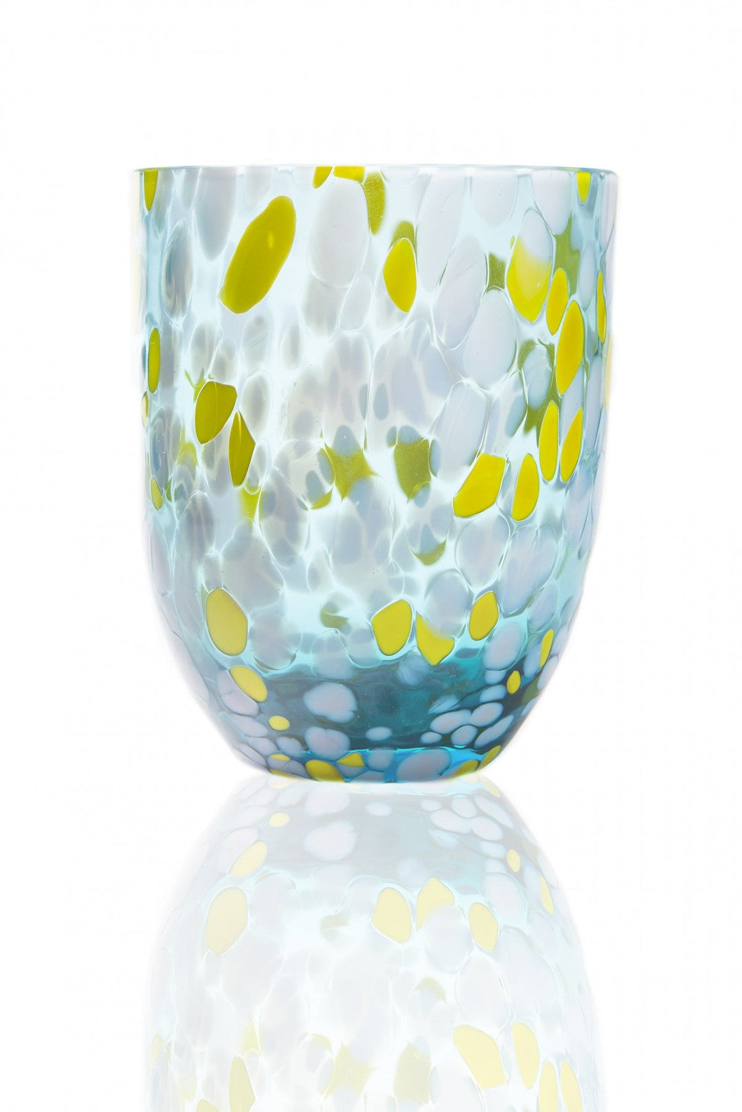 Anna von Lipa Trinkgläser Big Confetti tumbler Aqua + Lemon - Trinkglas bei Nauli and Stories