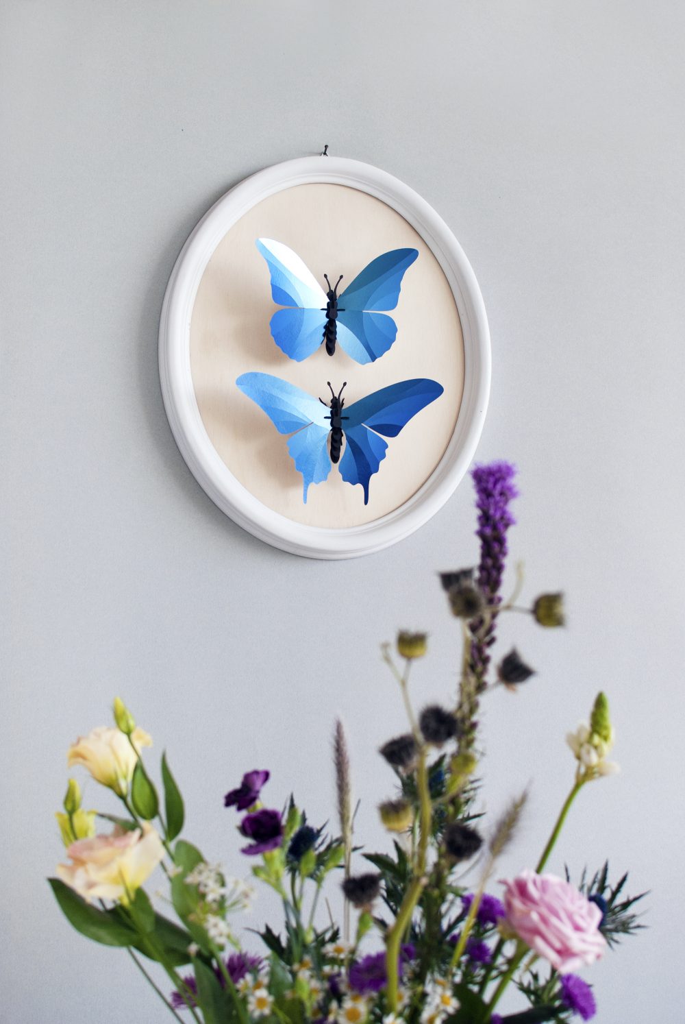 3D-Bastelset DIY-Set DIY - Bastelset - Morpho Schmetterling blau bei Nauli and Stories