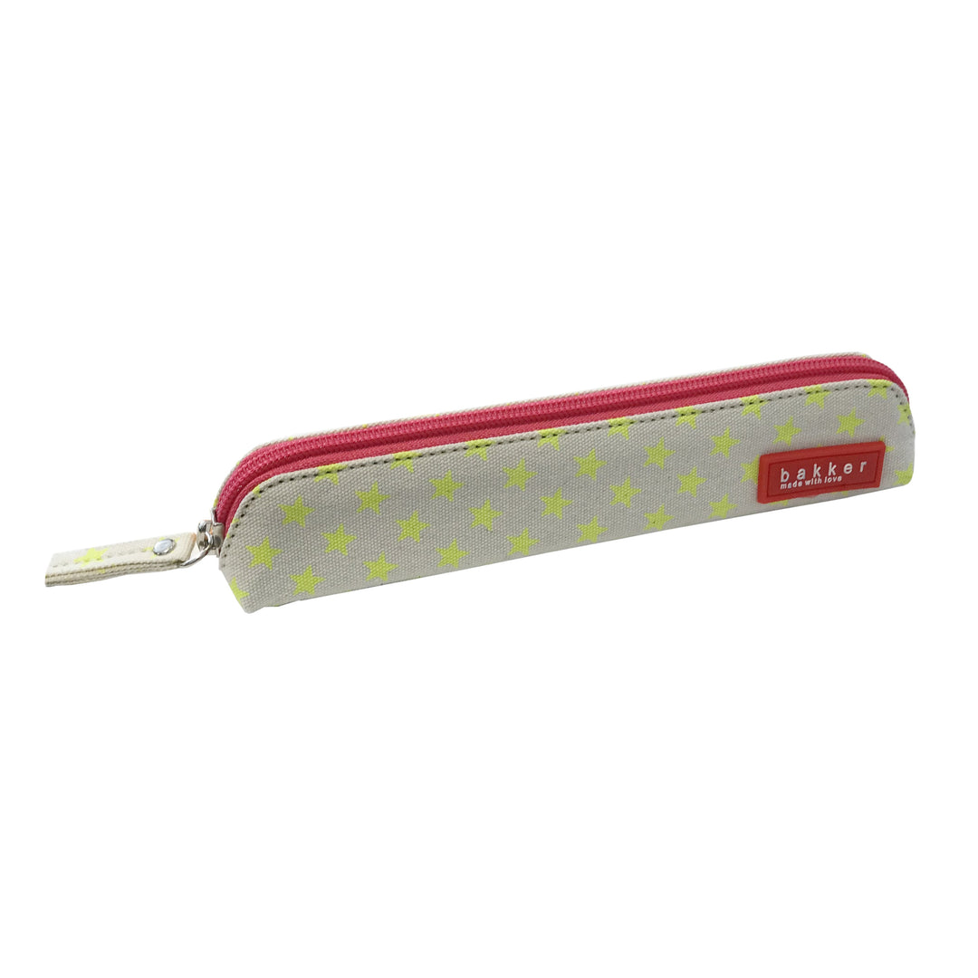 Bakker Federmäppchen Mini Stiftemäppchen star neon gelb