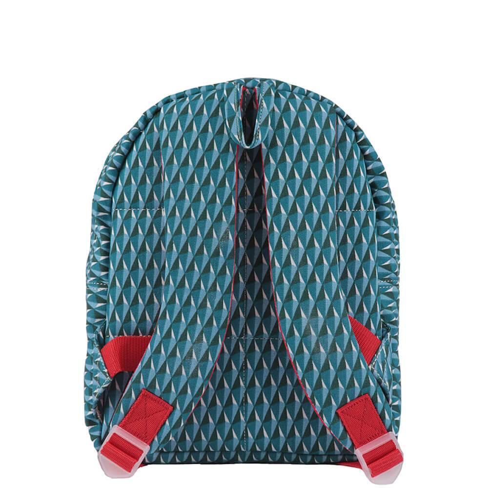 Bakker Kinderrucksack Kindergarten- Rucksack mit grafischem Muster in türkis blau bei Nauli and Stories