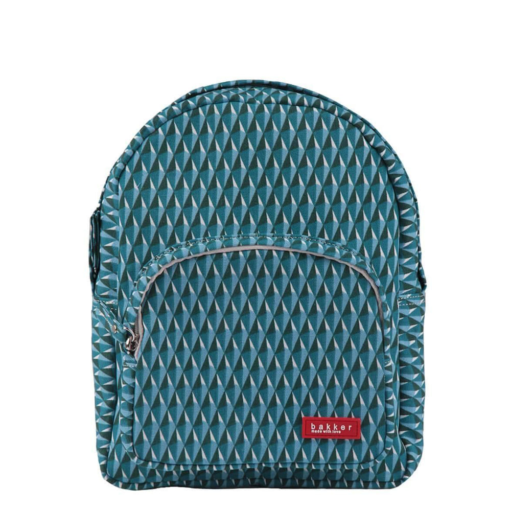 Bakker Kinderrucksack Kindergarten- Rucksack mit grafischem Muster in türkis blau bei Nauli and Stories