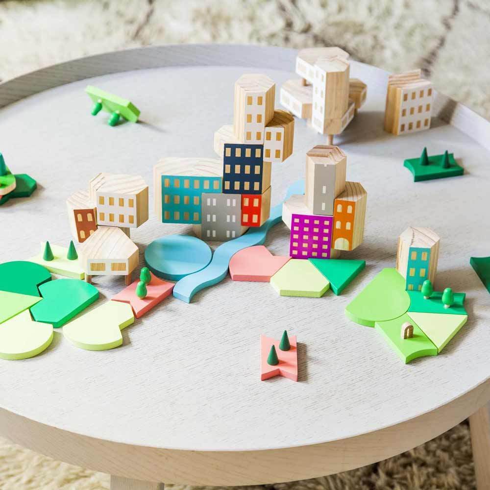 BLOCKITECTURE® Holzspielzeug Deco - formschöne Bauklötze für zukünftige Architekten bei Nauli and Stories