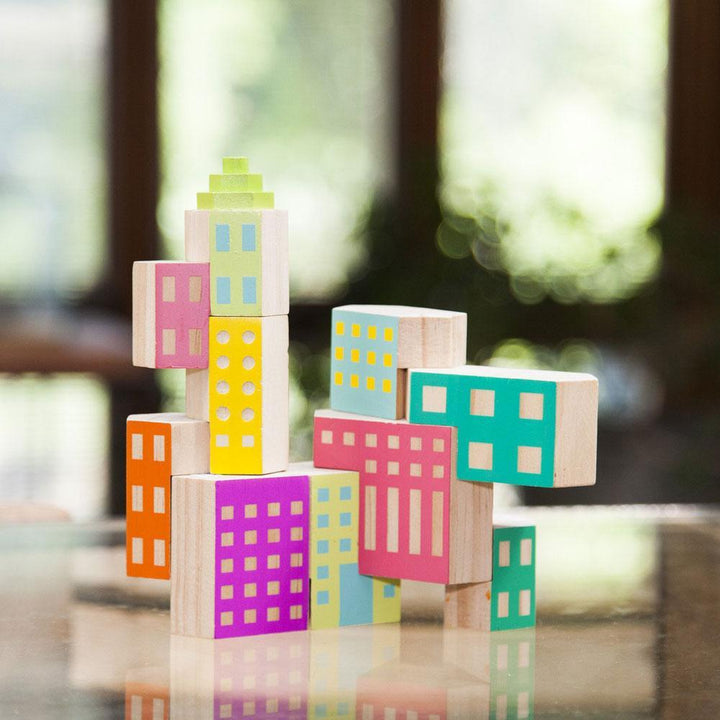 BLOCKITECTURE® Holzspielzeug Deco - formschöne Bauklötze für zukünftige Architekten bei Nauli and Stories