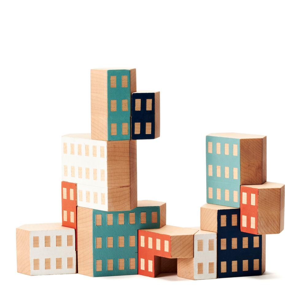 BLOCKITECTURE® Holzspielzeug Habitat - formschöne Bauklötze für zukünftige Architekten bei Nauli and Stories