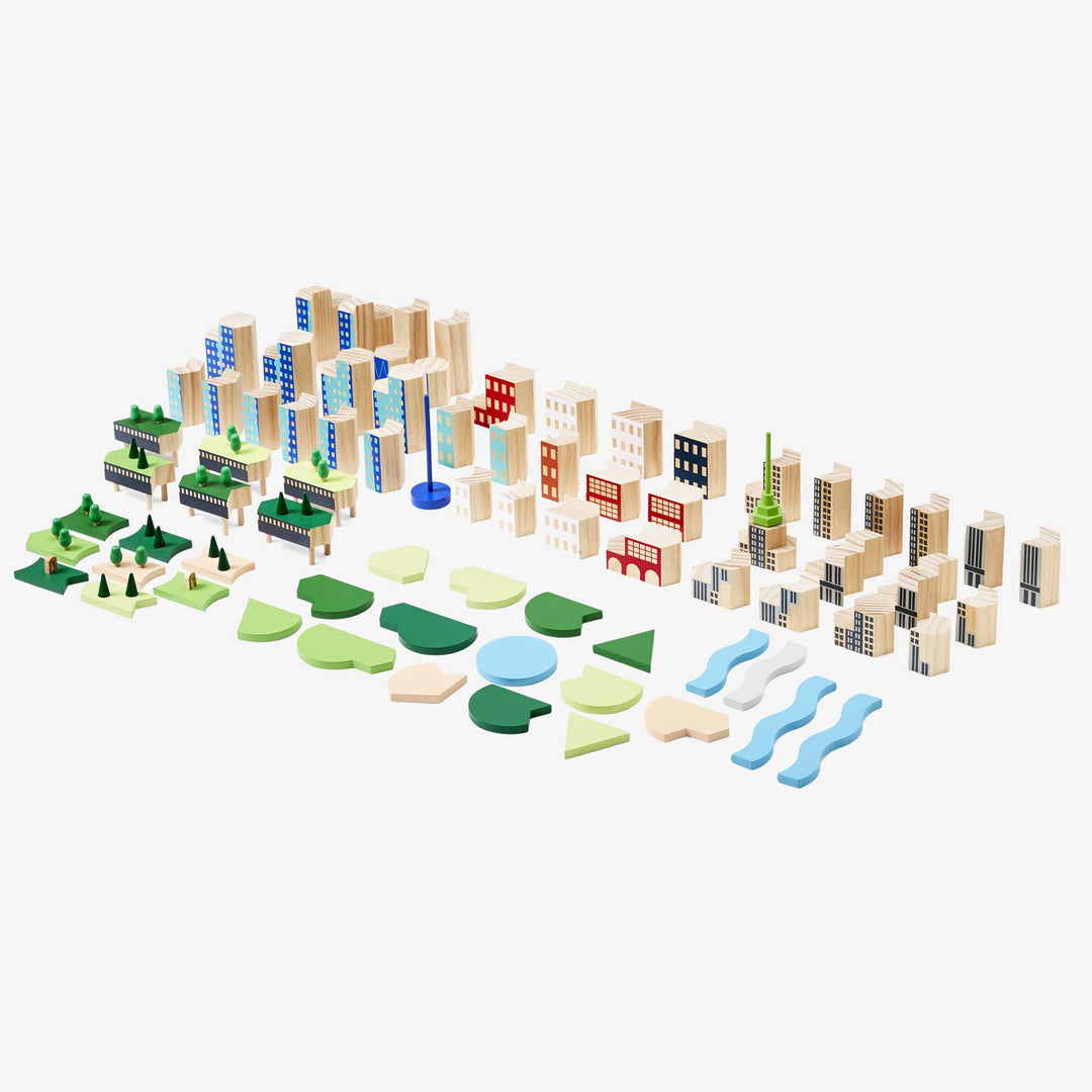 BLOCKITECTURE® Holzspielzeug New York City Collection - formschöne Bauklötze für zukünftige Architekten - Big Apple Edition bei Nauli and Stories