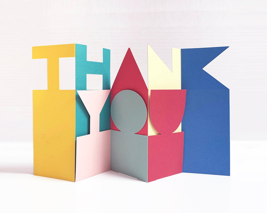 cut & make Danke Thank you - Cut Out Karte bei Nauli and Stories