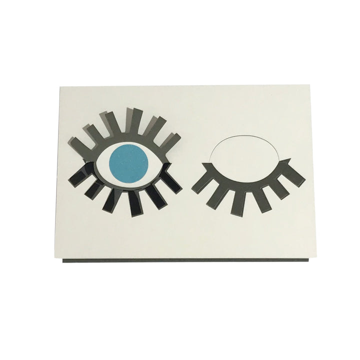 cut & make Grußkarte Augen Pop Up Karte bei Nauli and Stories