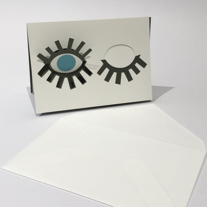 cut & make Grußkarte Augen Pop Up Karte bei Nauli and Stories