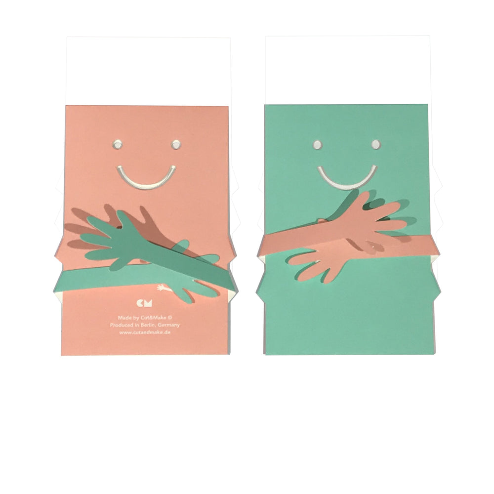 cut & make Grußkarte Hug Pop Up Karte bei Nauli and Stories