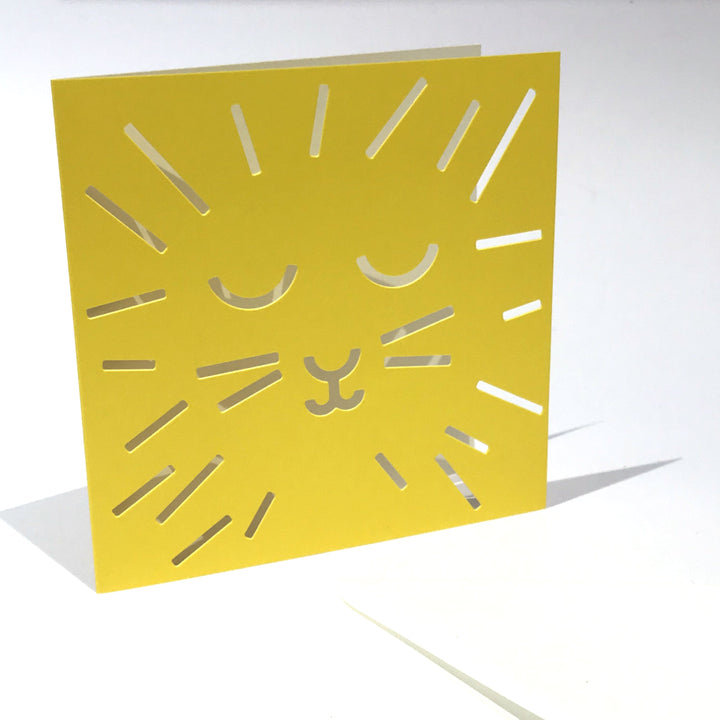 cut & make Grußkarte Löwe Cut Out Karte bei Nauli and Stories