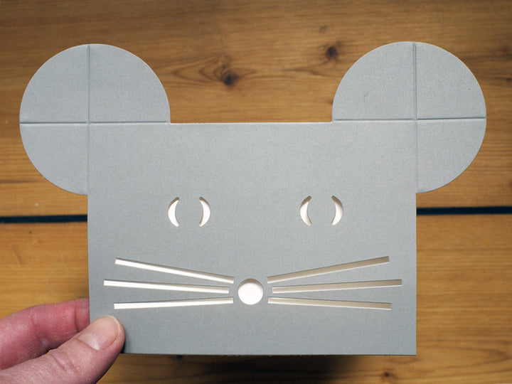cut & make Grußkarte misc. Maus Pop Up Karte bei Nauli and Stories