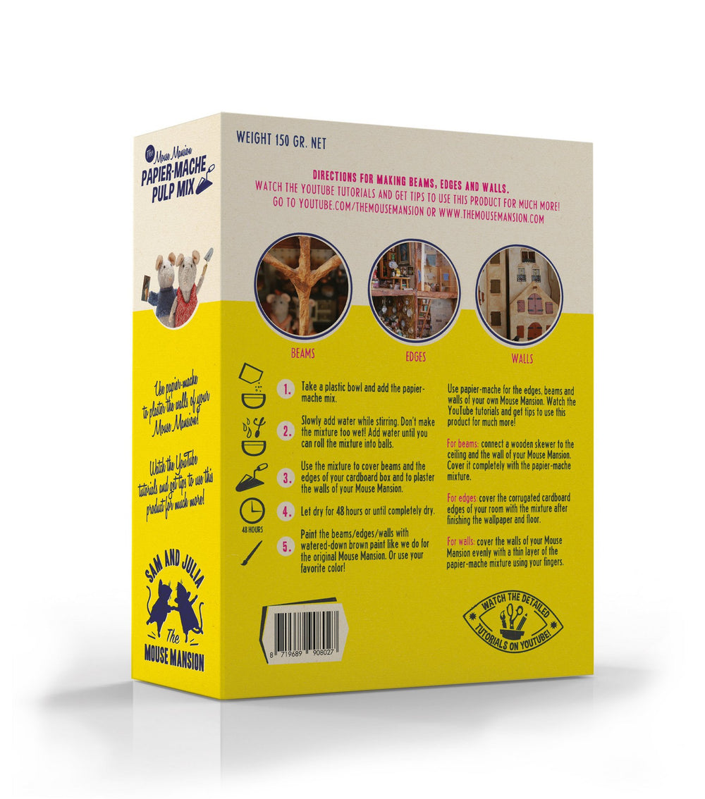 Das Mäusehaus Bastelwerkstoff Papiermascheemasse-Mix bei Nauli and Stories