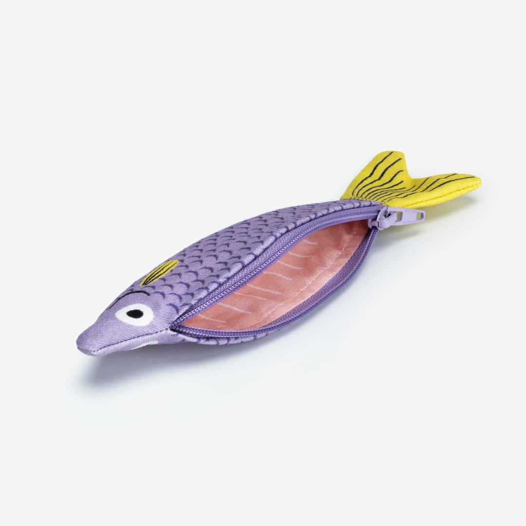 Don Fisher Geldbörse Cardenal lila gelb | Fisch- Täschchen | Geldbörse bei Nauli and Stories