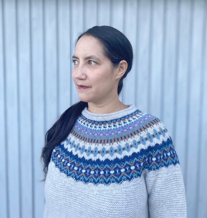 Eribé Pullover Damenpullover aus reiner Wolle - Stonybrek Arctic bei Nauli and Stories