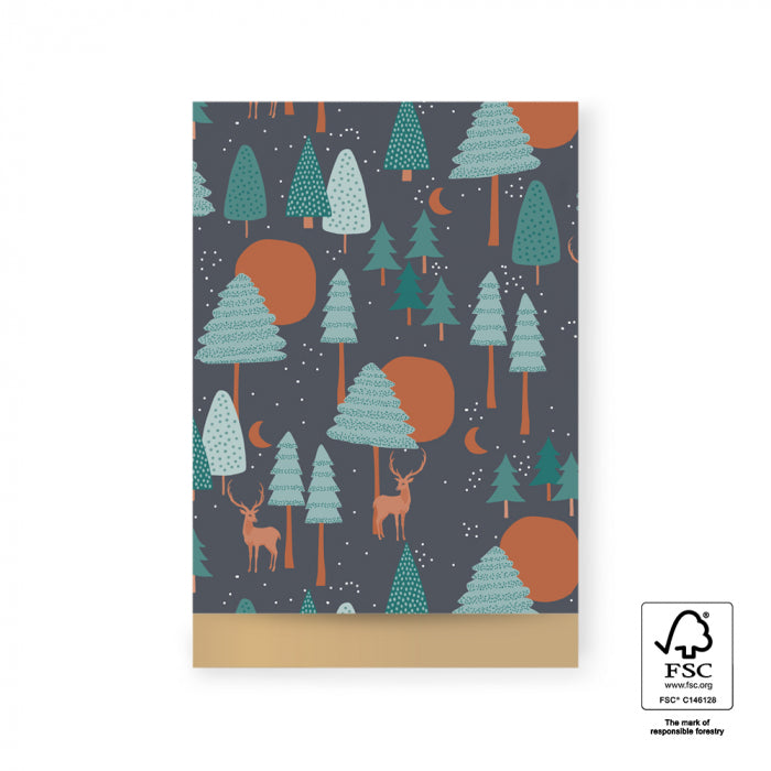 Geschenkverpackung Geschenkverpackung Geschenktüte - Weihnachtswald bei Nauli and Stories