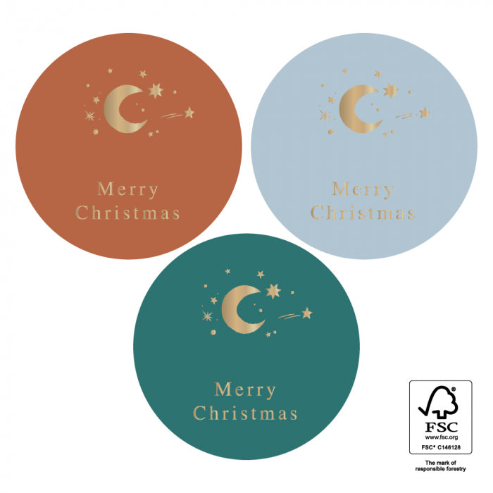 Geschenkverpackung Sticker Geschenkaufkleber Merry Christmas bei Nauli and Stories