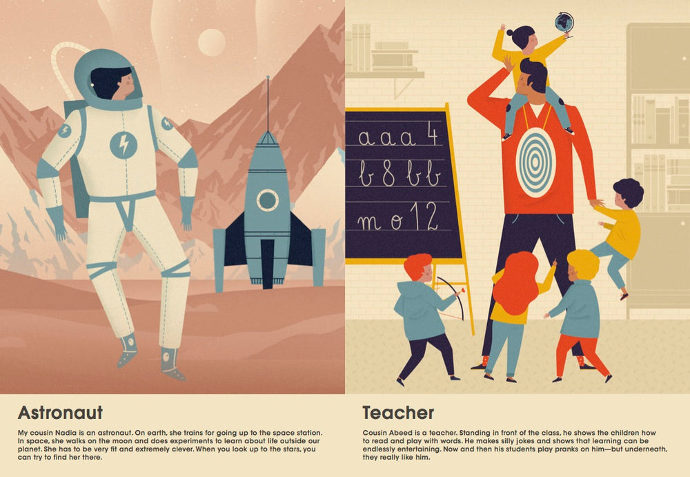Gestalten Buch What Do Grown-Ups Do All Day? - englisches Kinderbuch bei Nauli and Stories