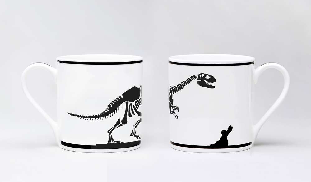 HAM by Jo Ham Tassen & Becher Hasen Tasse - Häschen mit Dinosaurier bei Nauli and Stories