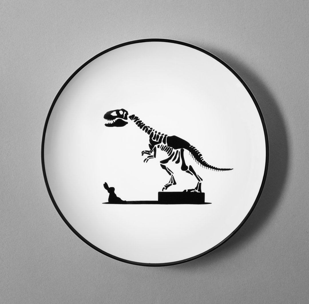 HAM by Jo Ham Teller Hasen Teller - Häschen mit Dinosaurier bei Nauli and Stories