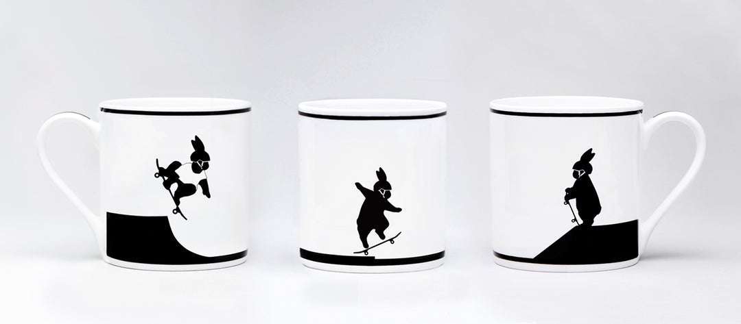 HAM by Jo Ham Tassen & Becher Skateboard fahrender Hase - Tasse bei Nauli and Stories