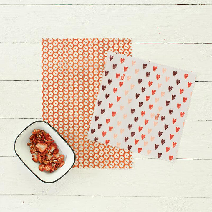 helloGreen Bienenwachstuch BeeGoodies 2er-Set bei Nauli and Stories