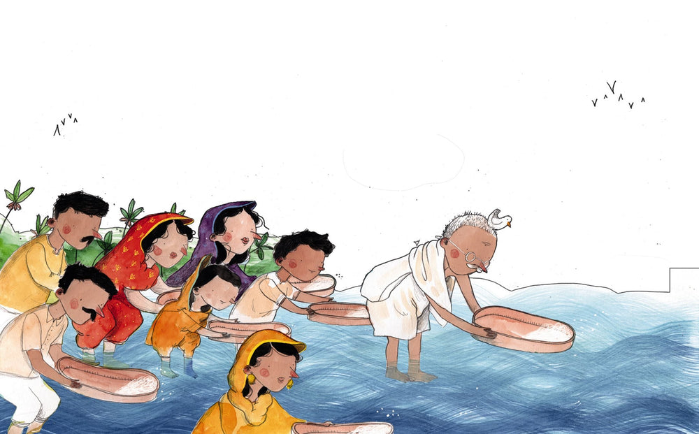 Insel Verlag Bilderbuch Little People, Big Dreams auf Deutsch: Mahatma Gandhi bei Nauli and Stories
