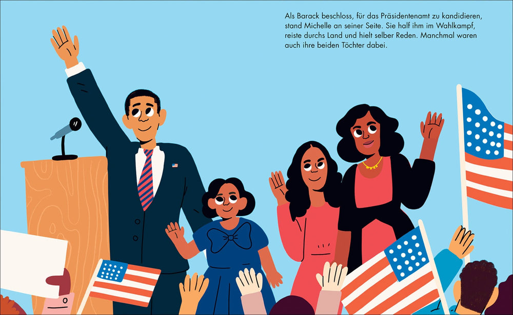 Insel Verlag Bilderbuch Little People, Big Dreams auf Deutsch: Michelle Obama bei Nauli and Stories