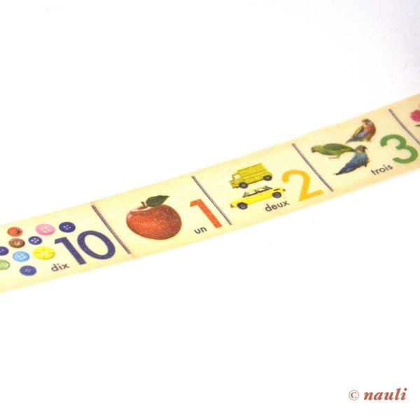 kamoi Washi Tape Numbers - Kamoi Washi Masking Tape EX  - 30mm x 10m