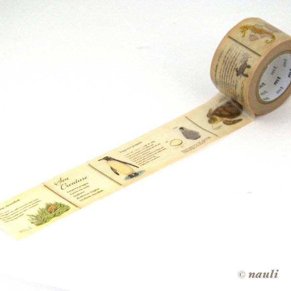 Kamoi Washi Tape Wassertiere - marine creature Washi Masking Tape Encyclopedia