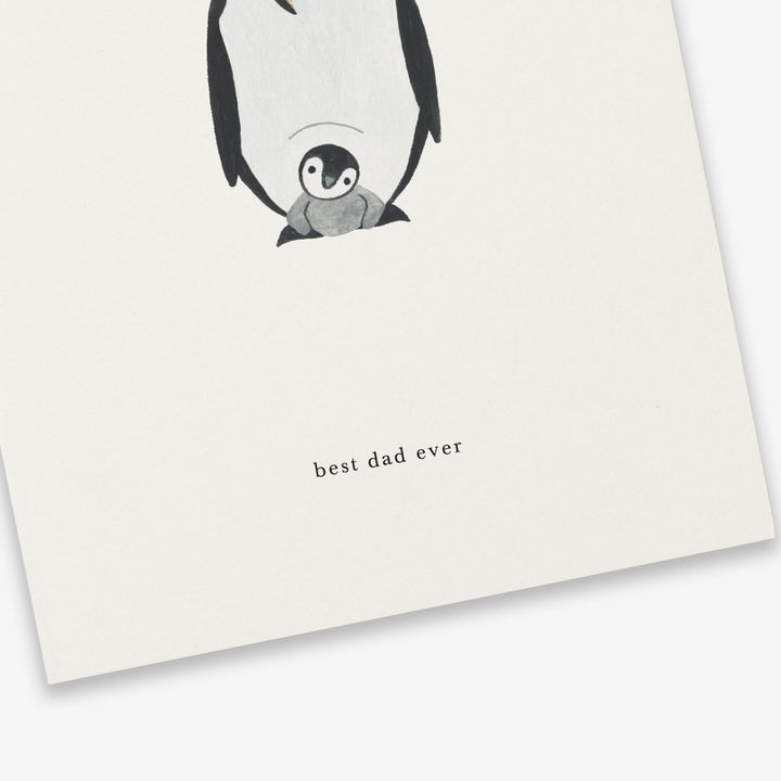 Kartotek Vater Grußkarte zum Vatertag - Best Dad ever - Pinguine bei Nauli and Stories