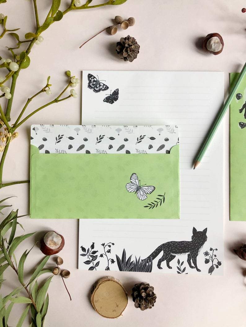 Katja Rub Briefpapier Briefpapier Set - Waldtiere - Katja Rub bei Nauli and Stories