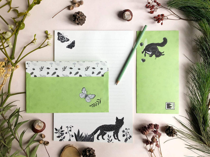 Katja Rub Briefpapier Briefpapier Set - Waldtiere - Katja Rub bei Nauli and Stories