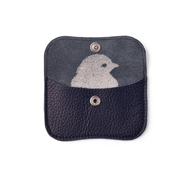 Keecie Geldbeutel aus Leder Mini Me Wallet dunkelblau bei Nauli and Stories