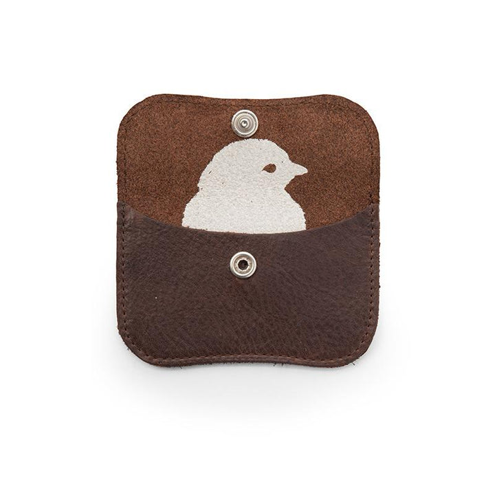 Keecie Geldbeutel aus Leder Mini Me Wallet dunkelbraun "used Look" bei Nauli and Stories