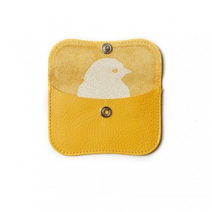 Keecie Geldbeutel aus Leder Mini Me Wallet gelb bei Nauli and Stories