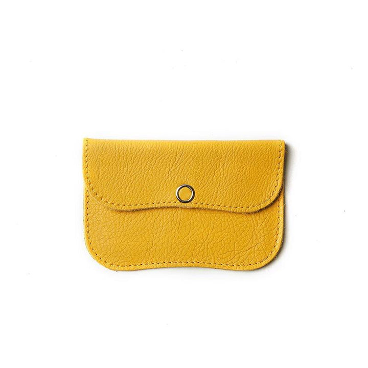 Keecie Geldbeutel aus Leder Mini Me Wallet gelb bei Nauli and Stories