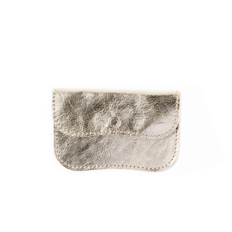 Keecie Geldbeutel aus Leder Mini Me Wallet gold bei Nauli and Stories