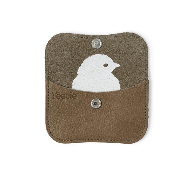 Keecie Geldbeutel aus Leder Mini Me Wallet moss bei Nauli and Stories