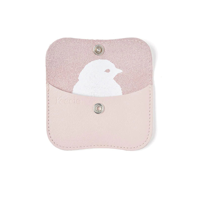 Keecie Geldbeutel aus Leder Mini Me Wallet puderrosa bei Nauli and Stories