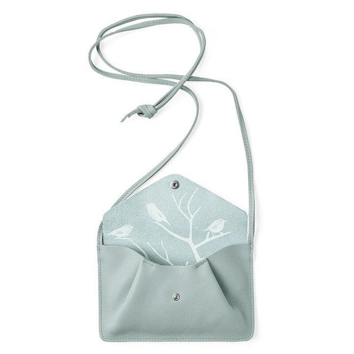 Keecie Handtasche Backing Vocals kleine Ledertasche hellblau / mint bei Nauli and Stories