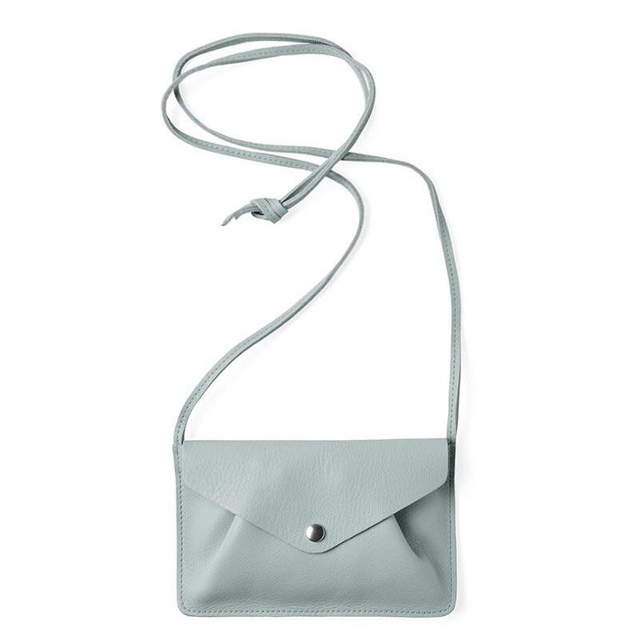 Keecie Handtasche Backing Vocals kleine Ledertasche hellblau / mint bei Nauli and Stories