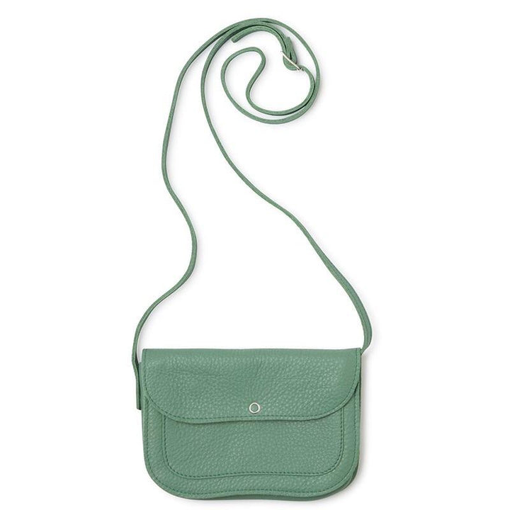 Keecie Handtasche Cat Chase kleine Ledertasche grün bei Nauli and Stories