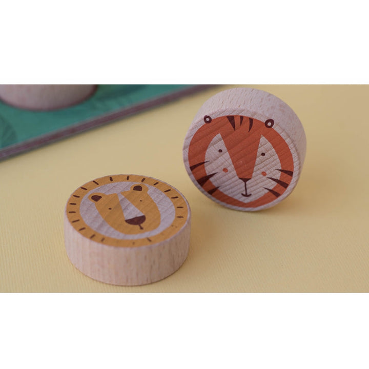Londji Spiel Tic Tac Toe - Löwe & Tiger bei Nauli and Stories