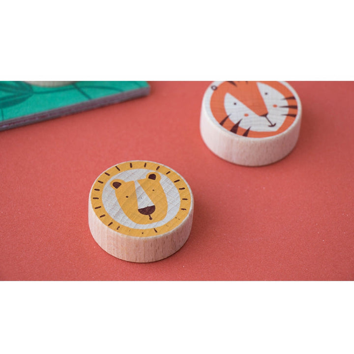 Londji Spiel Tic Tac Toe - Löwe & Tiger bei Nauli and Stories