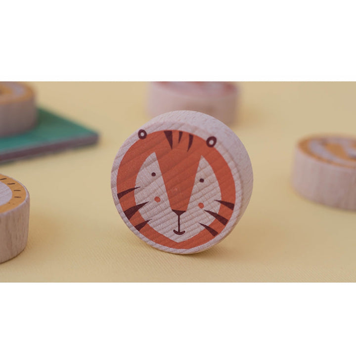 Londji Spiel Tic Tac Toe - Löwe & Tiger bei Nauli and Stories