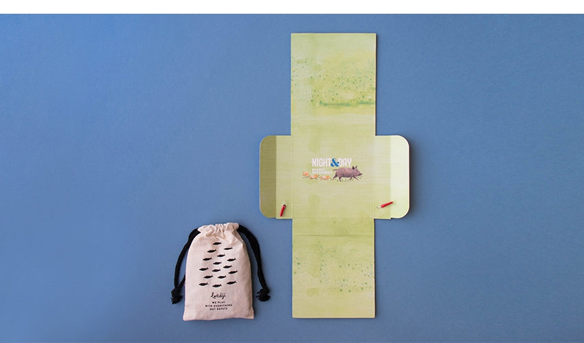 Londji Puzzle Pocket Puzzle Day and Night in the Forest - beidseitiges Puzzle mit 100 Teilen bei Nauli and Stories