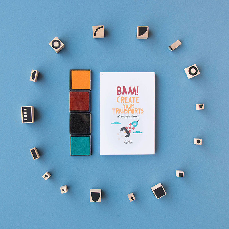 Londji Stempel BAM! - Create your transports - Stempelset bei Nauli and Stories